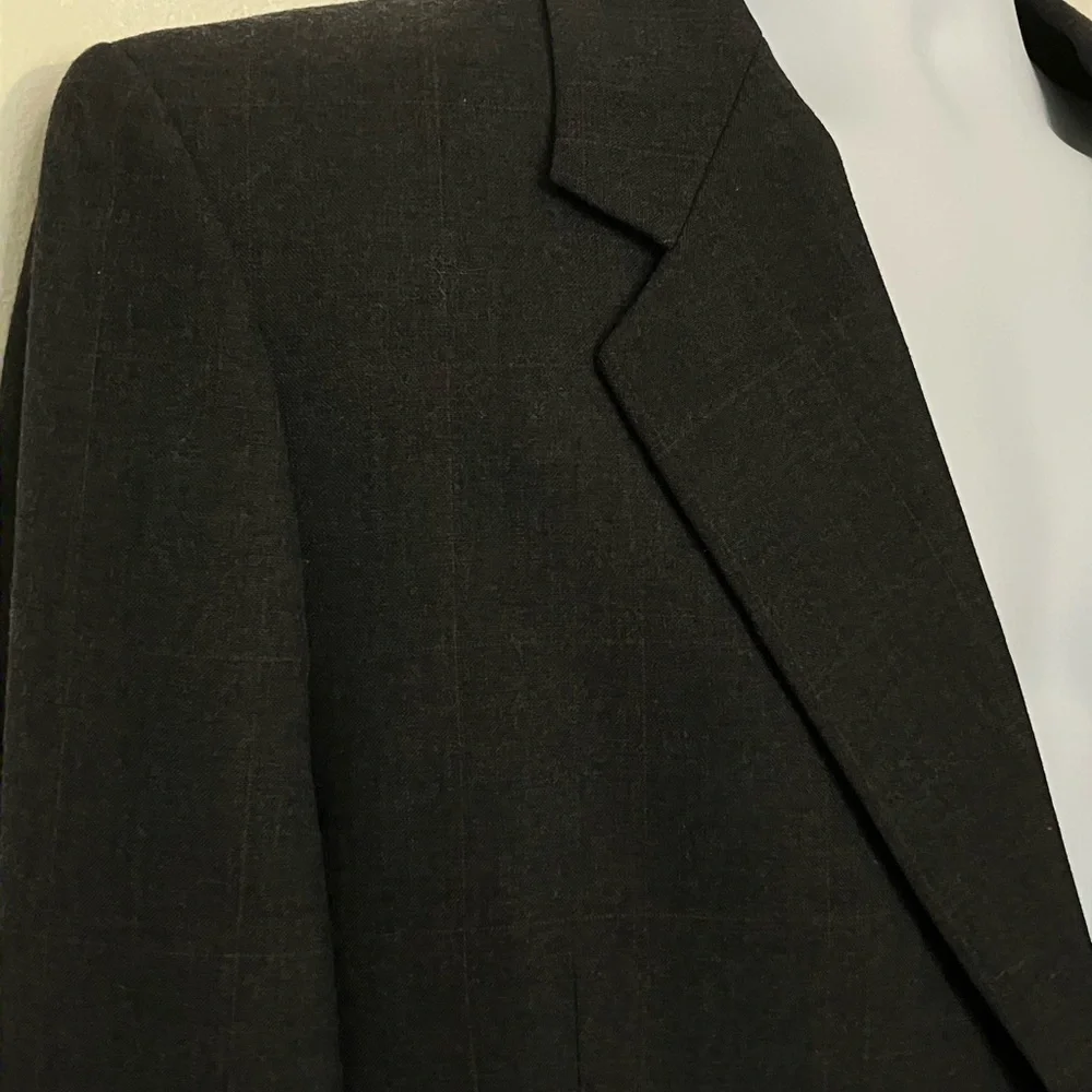 Wool blend Men’s suit jacket by Smiths Ernesto Bellini 42 x 36 charcoal